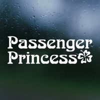 passenger princess decal, passenger princess sticker, funny decal, funny sticker, passenger princess Car decal, passenger decal, vinyl decal, funny car decals, funny truck decals, get decaled, decal shop
