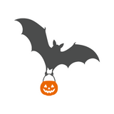 Removable Die Cut Vinyl Trick Or Treat Bats