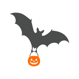 Removable Die Cut Vinyl Trick Or Treat Bats