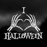 Die Cut Vinyl Decal - I Love Halloween