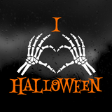 Die Cut Vinyl Decal - I Love Halloween