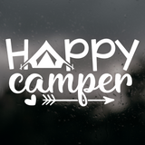Die Cut Vinyl Happy Camper Decal