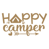 Die Cut Vinyl Happy Camper Decal