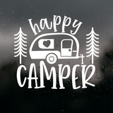 Die Cut Vinyl Decal - "Happy Camper"