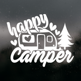 Die Cut Vinyl Decal "Happy Camper"