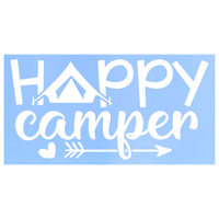 Die Cut Vinyl Happy Camper Decal