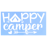 Die Cut Vinyl Happy Camper Decal