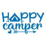 Die Cut Vinyl Happy Camper Decal