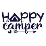 Die Cut Vinyl Happy Camper Decal