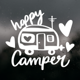 Die Cut Vinyl Happy Camper Vinyl Decal