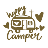 Die Cut Vinyl Happy Camper Vinyl Decal