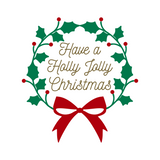 Have A Holly Jolly Chirstmas Holiday Decal - Waterproof Die Cut Vinyl Decal