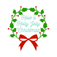 Have A Holly Jolly Chirstmas Holiday Decal - Waterproof Die Cut Vinyl Decal