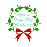 Have A Holly Jolly Chirstmas Holiday Decal - Waterproof Die Cut Vinyl Decal