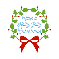 Have A Holly Jolly Chirstmas Holiday Decal - Waterproof Die Cut Vinyl Decal