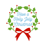 Have A Holly Jolly Chirstmas Holiday Decal - Waterproof Die Cut Vinyl Decal