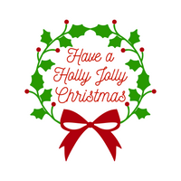 Have A Holly Jolly Chirstmas Holiday Decal - Waterproof Die Cut Vinyl Decal