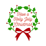 Have A Holly Jolly Chirstmas Holiday Decal - Waterproof Die Cut Vinyl Decal