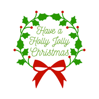 Have A Holly Jolly Chirstmas Holiday Decal - Waterproof Die Cut Vinyl Decal