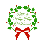 Have A Holly Jolly Chirstmas Holiday Decal - Waterproof Die Cut Vinyl Decal