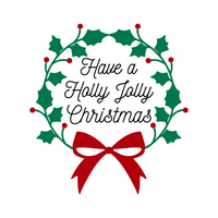 Have A Holly Jolly Chirstmas Holiday Decal - Waterproof Die Cut Vinyl Decal