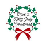 Have A Holly Jolly Chirstmas Holiday Decal - Waterproof Die Cut Vinyl Decal