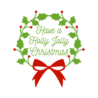 Have A Holly Jolly Chirstmas Holiday Decal - Waterproof Die Cut Vinyl Decal