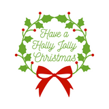 Have A Holly Jolly Chirstmas Holiday Decal - Waterproof Die Cut Vinyl Decal