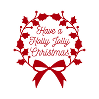 Have A Holly Jolly Chirstmas Holiday Decal - Waterproof Die Cut Vinyl Decal