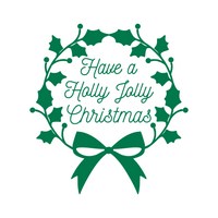 Have A Holly Jolly Chirstmas Holiday Decal - Waterproof Die Cut Vinyl Decal