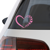 Die Cut Vinyl Butterfly Heart Decal - Vehicle / Window Decal - Get Decaled