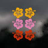 Die Cut Vinyl Decals - Hibiscus Flowers