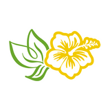 Vinyl Hibiscus Decal For Vehicles / Crafts