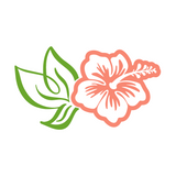 Vinyl Hibiscus Decal For Vehicles / Crafts