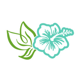 Vinyl Hibiscus Decal For Vehicles / Crafts