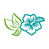 Vinyl Hibiscus Decal For Vehicles / Crafts