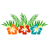 Die Cut Vinyl Hibiscus Flower Decal For Vehicles / Crafts - Get Decaled