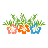Die Cut Vinyl Hibiscus Flower Decal For Vehicles / Crafts - Get Decaled