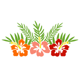 Die Cut Vinyl Hibiscus Flower Decal For Vehicles / Crafts - Get Decaled