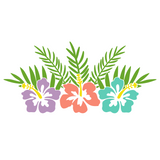 Die Cut Vinyl Hibiscus Flower Decal For Vehicles / Crafts - Get Decaled