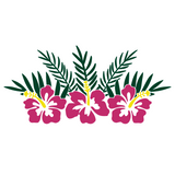 Die Cut Vinyl Hibiscus Flower Decal For Vehicles / Crafts - Get Decaled