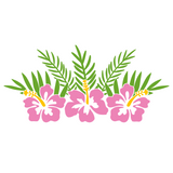 Die Cut Vinyl Hibiscus Flower Decal For Vehicles / Crafts - Get Decaled