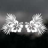 
hibiscus decal, decals, car decals, flower car decal, tropical car decal, hibiscus car deals, hibiscus window decal, get decaled

