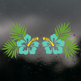 hibiscus decal, decals, car decals, flower car decal, tropical car decal, hibiscus car deals, hibiscus window decal, get decaled

