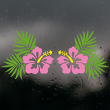 hibiscus decal, decals, car decals, flower car decal, tropical car decal, hibiscus car deals, hibiscus window decal, get decaled

