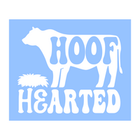 Die Cut Vinyl Funny "Hoof Hearted" Decal - Car Decal, Truck Decal, Window Decal