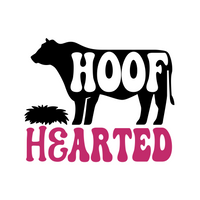 Die Cut Vinyl Funny "Hoof Hearted" Decal - Car Decal, Truck Decal, Window Decal