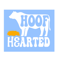 Die Cut Vinyl Funny "Hoof Hearted" Decal - Car Decal, Truck Decal, Window Decal