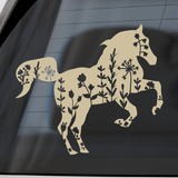 Die Cut Vinyl Boho Horse Decal - Vehicle / Trailer / Window Decal - Get Decaled