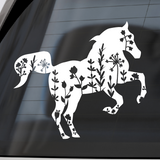 Die Cut Vinyl Boho Horse Decal - Vehicle / Trailer / Window Decal - Get Decaled
